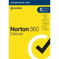 Antivirus norton 360 deluxe 50gb espanol 1 usuario 5 dispositivos 1 ano caja generic rsp mm gum