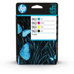 Pack hp 4 cartuchos 963 negro - cian - magenta - amarillo
