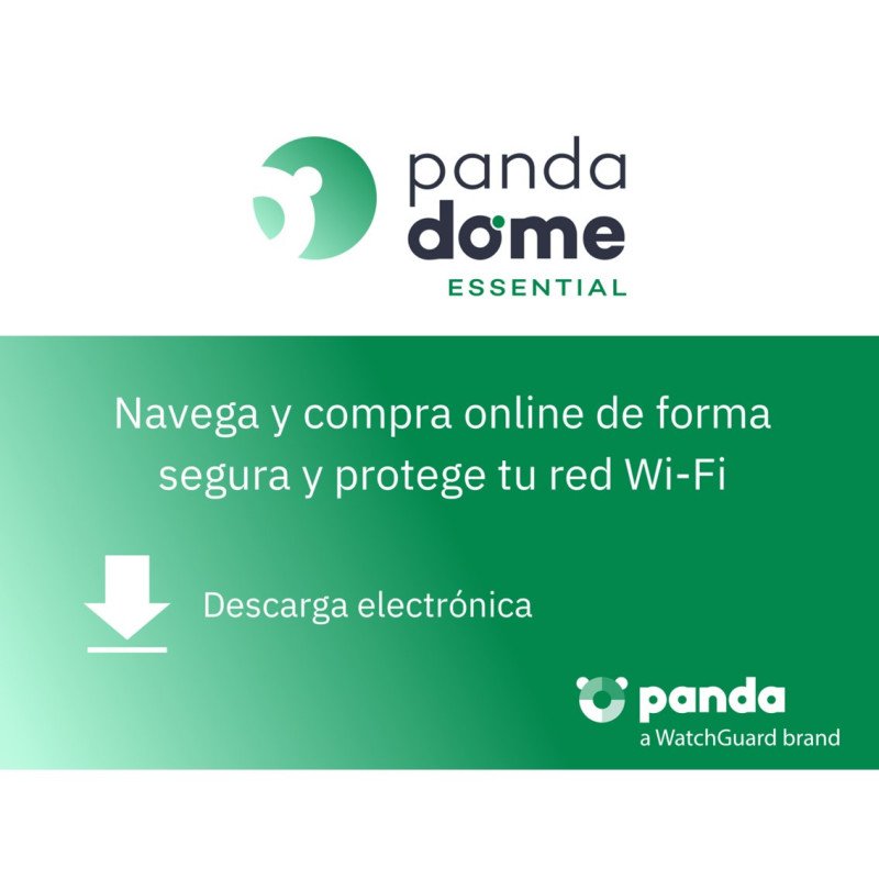 Antivirus panda dome essential ilimitado 1 ano esd licencia electronica