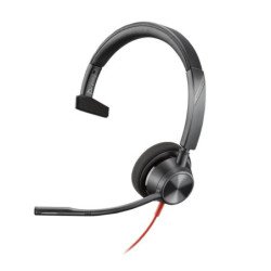Auriculares poly monoaurales blackwire 3310 con certificacion microsoft teams usb - c + adaptador usb - c - a
