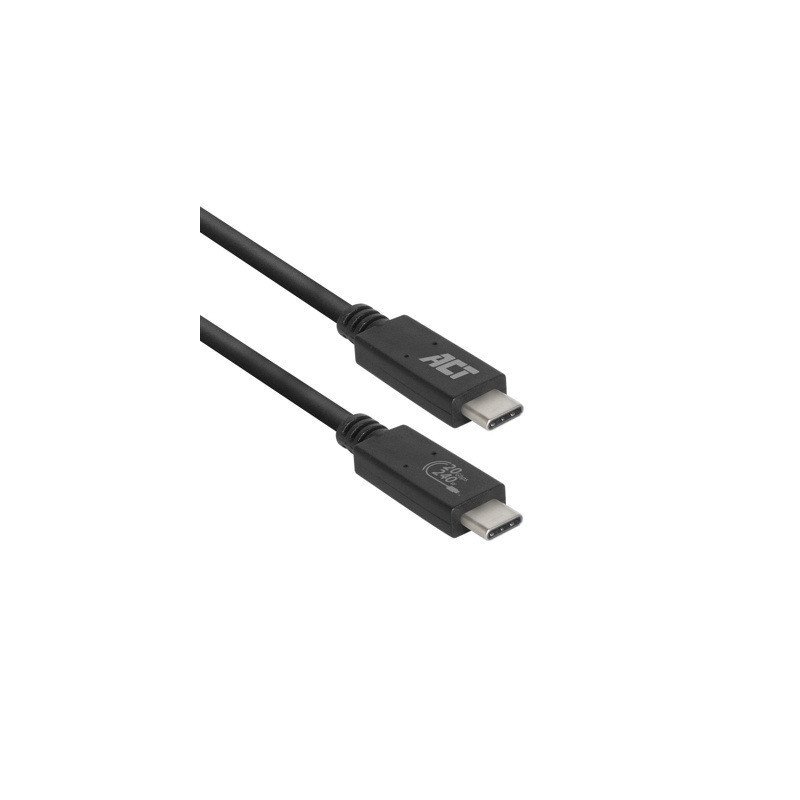 Cable usb - c act connectivity carga 240w mas datos 20 gbps 1.m certificado usb - if