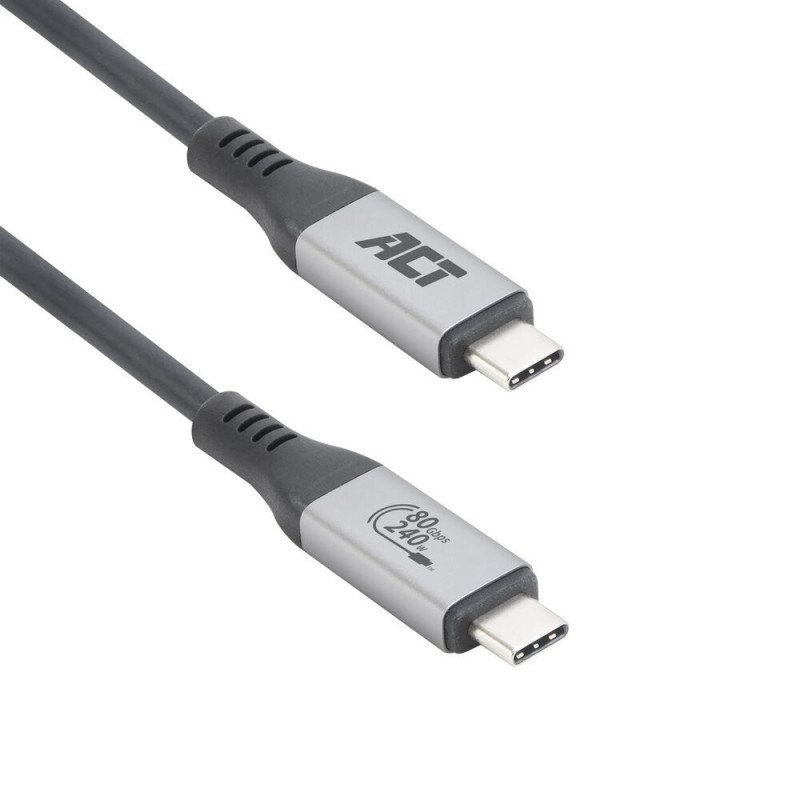 Cable usb4 act connectivity 80 gbps thunderbolt 5 - 240 w - usb type - c - certificado por usb - if - 1 -5 m.