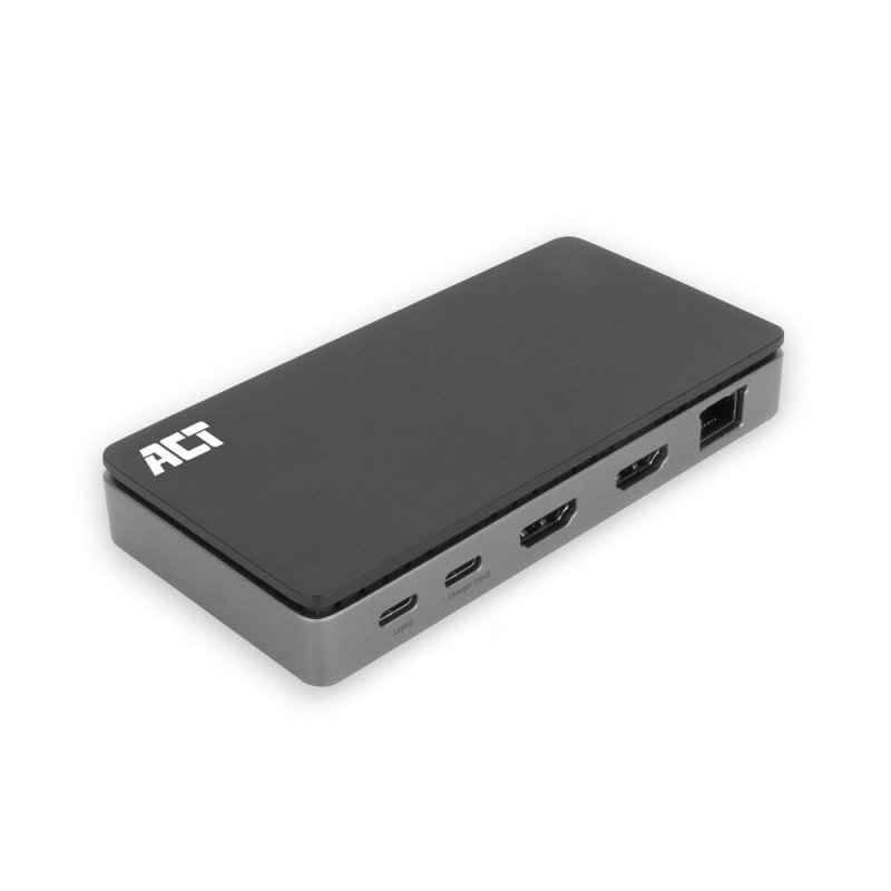 Docking station act connectivity usb - c 4k mst 2 monitores hdmi - ethernet - usb - c - 3x usb - a - pd pass - through cable 1m
