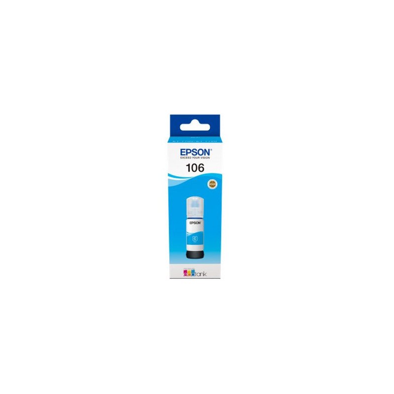 Cartucho tinta epson c13t00r240 106 ecotank cyan ink et - 7700 - et - 7750