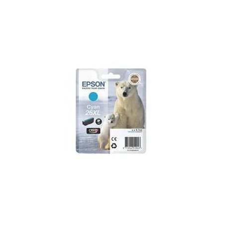 Cartucho tinta epson t263240 cian xl xp - 600 - 605 - 700 - 800 - oso polar