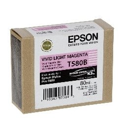 Cartucho tinta epson t580b magenta vivo claro 80ml stylus pro 3880