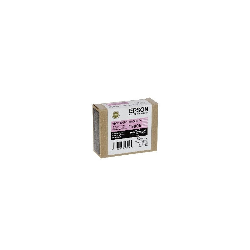 Cartucho tinta epson t580b magenta vivo claro 80ml stylus pro 3880