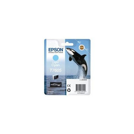 Cartucho tinta epson t760540 cian claro supercolor p600sc - p600 - orca