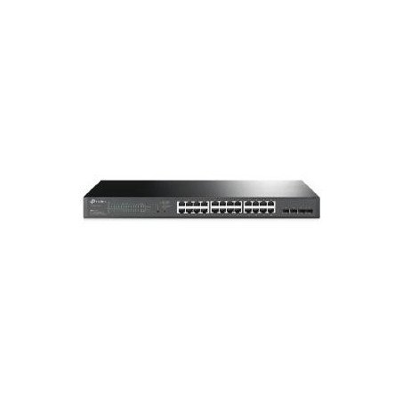 Switch 28 puertos 10 - 100 - 1000 poe 250w +4 sfp gestion l2+ tp - link