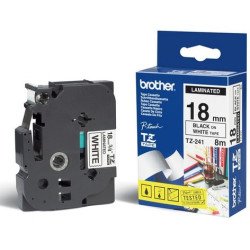 Cinta laminada brother tze241 12mm x 8m