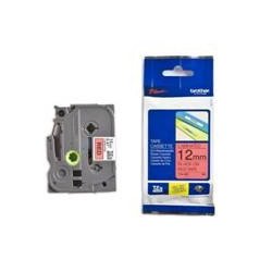Cinta laminada brother tze431 12mm x 8m rojo - negro