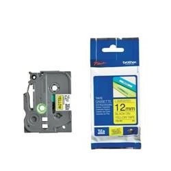 Cinta laminada brother tze631 12mm x 8m amarillo - negro