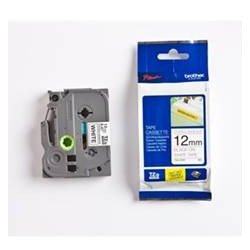 Cinta super adhesiva brother tzes231 12mm x 8m blanco - negro