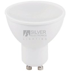 Bombilla led silver electronic eco multi - led dicroica 7w equiv. 44w - gu10 - 3000k - 567 lm - 120o - luz calida - a+