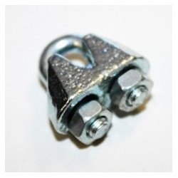 Sujeta cables recto galvanizado din - 741 3 mm.