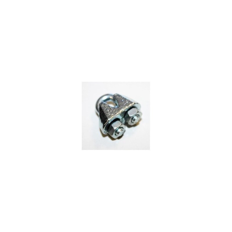 Sujeta cables recto galvanizado din - 741 3 mm.