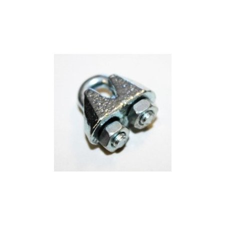 Sujeta cables recto galvanizado din - 741 3 mm.