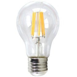Bombilla led silver electronic filamento transprente estandar 6w equiv. 80w - e27 - 3000k luz calida - a++