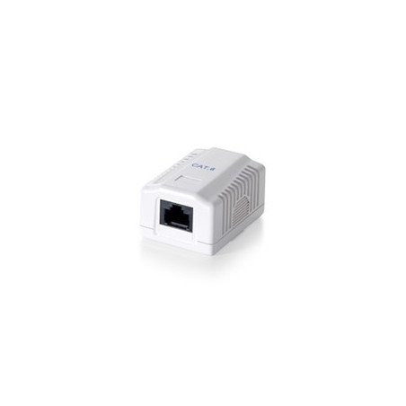 Roseta de superficie equip cat 6 utp 1 puerto hembra rj45