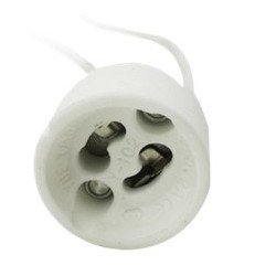 Porta lamparas silever electronic para gu10 230v 15 cm
