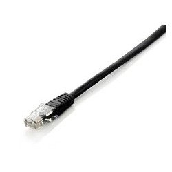 Cable red equip latiguillo rj45 u - utp cat6 0.5m negro