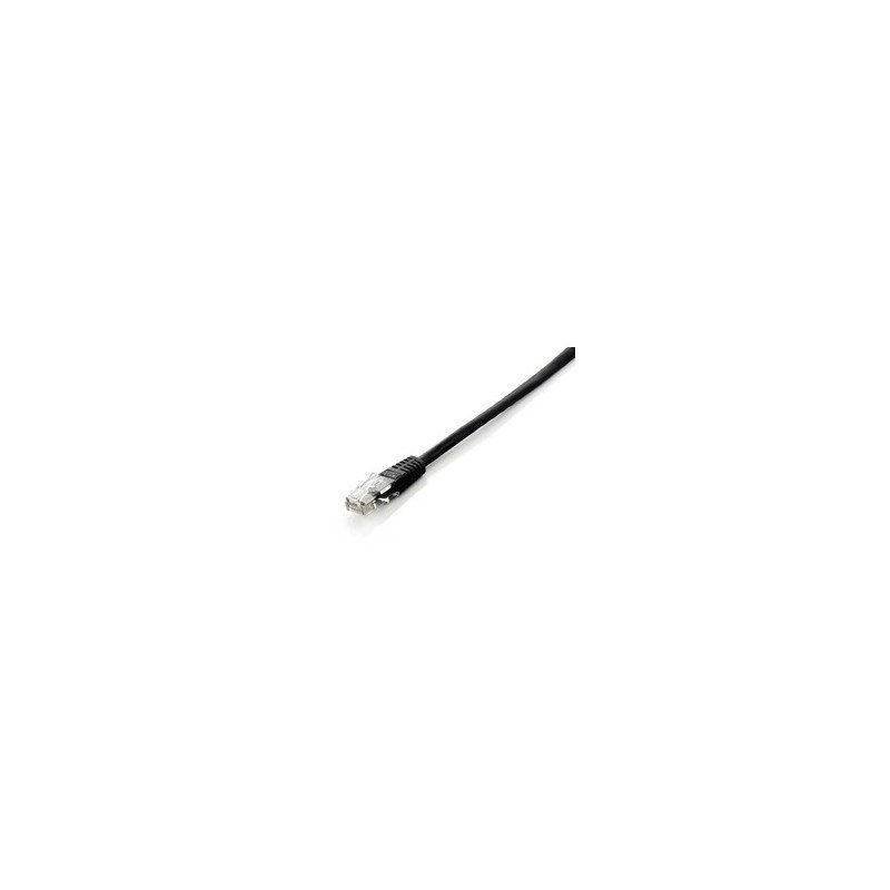 Cable red equip latiguillo rj45 u - utp cat6 0.5m negro