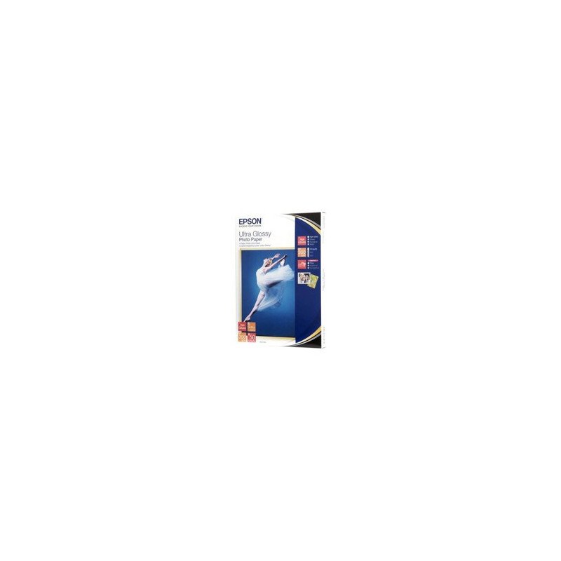 Papel epson c13s041944 ultra glossy 13x18 300gr 50 hojas