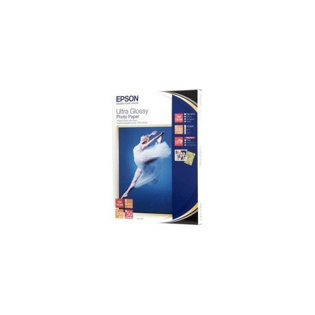 Papel epson c13s041944 ultra glossy 13x18 300gr 50 hojas