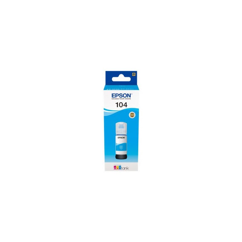 Cartucho ecotank epson 104 cian ink 65ml botella