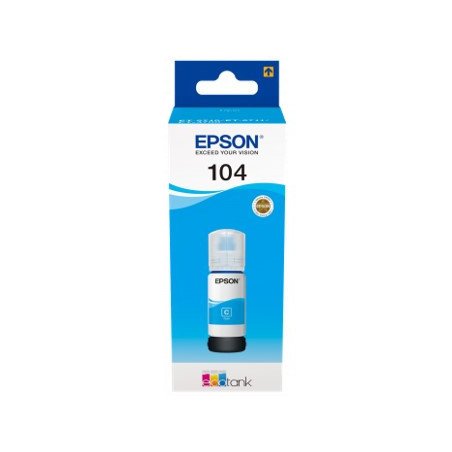 Cartucho ecotank epson 104 cian ink 65ml botella