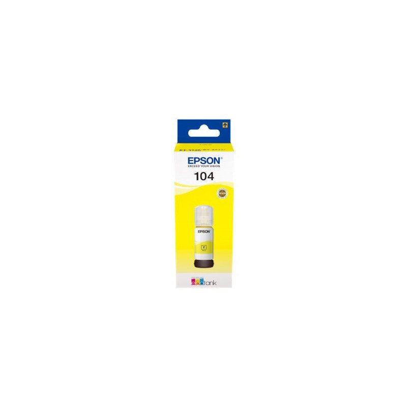 Cartucho ecotank epson 104 amarillo ink 65ml botella