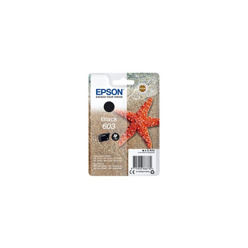Cartucho tinta epson c13t03u14010 singlepack negro 603 estrella de mar