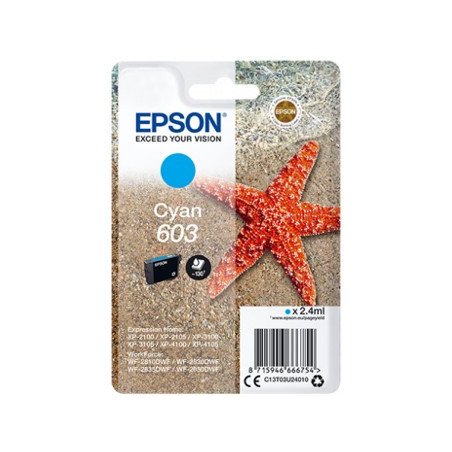 Cartucho tinta epson c13t03u24010 singlepack cian 603 estrella de mar