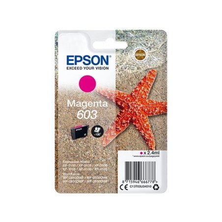 Cartucho tinta epson c13t03u34010 singlepack magenta 603 estrella de mar