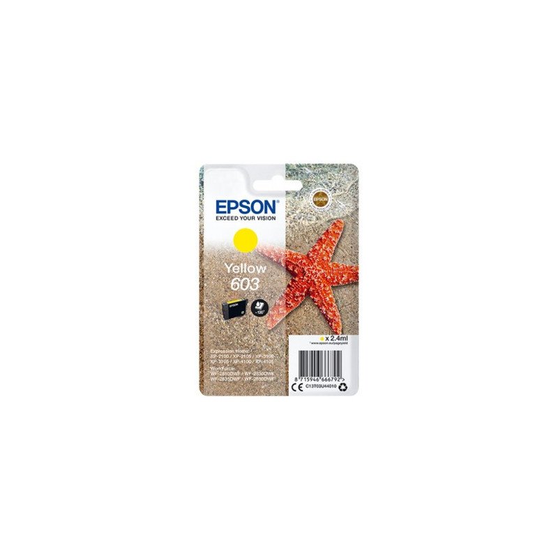 Cartucho tinta epson c13t03u44010 singlepack amarillo 603 estrella de mar