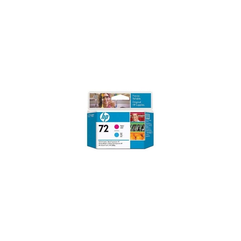 Cabezal impresion hp 72 c9383a cian - magenta designjet t610 t1100