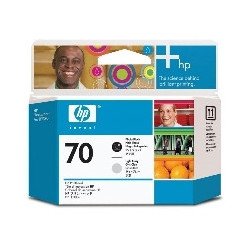 Cabezal impresion hp 70 c9407a gris claro - negro z2100 - z3100 - z3200