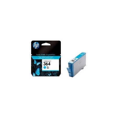 Cartucho tinta hp 364 cb318ee cian 3ml d5460 - b8550 - c6380 - c5380