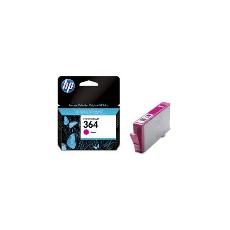 Cartucho tinta hp 364 cb319ee magenta 3ml b8550 - d5460 - c6380 - c5380