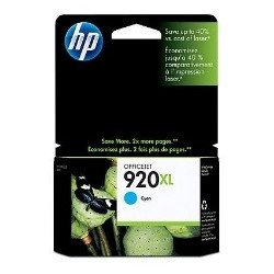 Cartucho tinta hp 920xl cd972ae cian 6ml 6500