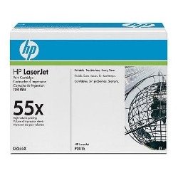 Toner hp 55x ce255x negro 12500 paginas ce528a - ce526a