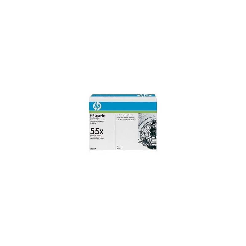 Toner hp 55x ce255x negro 12500 paginas ce528a - ce526a
