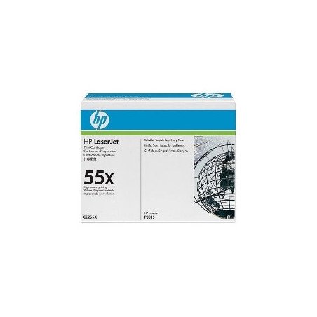Toner hp 55x ce255x negro 12500 paginas ce528a - ce526a