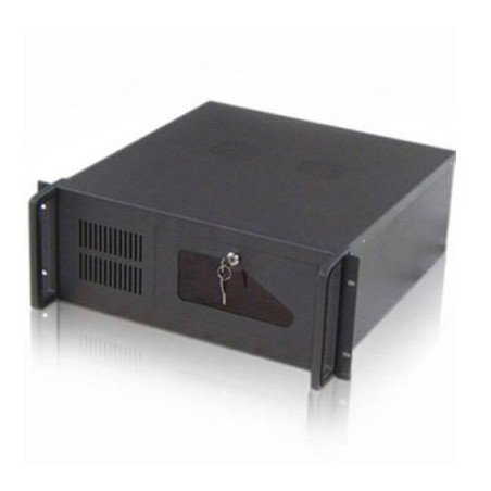 Caja servidor tooq rack 19 pulgadas 4u 406 negra sin fuente ventana transparente