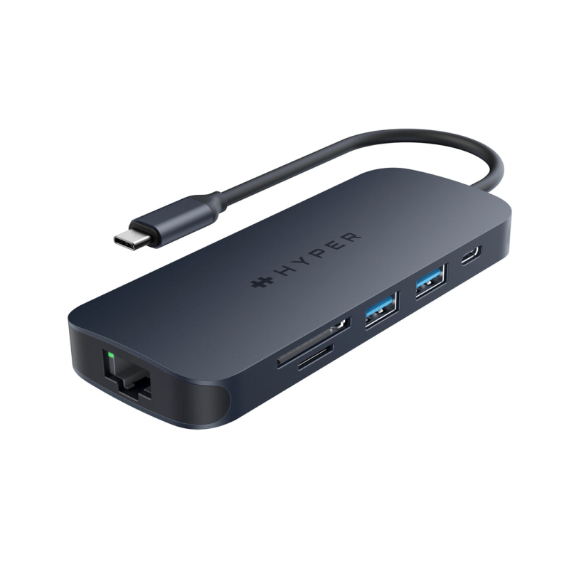 Hub hyper drive ecosmart gen.2 universal usb - c® 8 - in - 1 140 w pd3.1