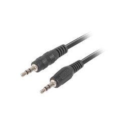 Cable estereo lanberg jack 3.5mm macho - jack 3.5mm macho 2m negro