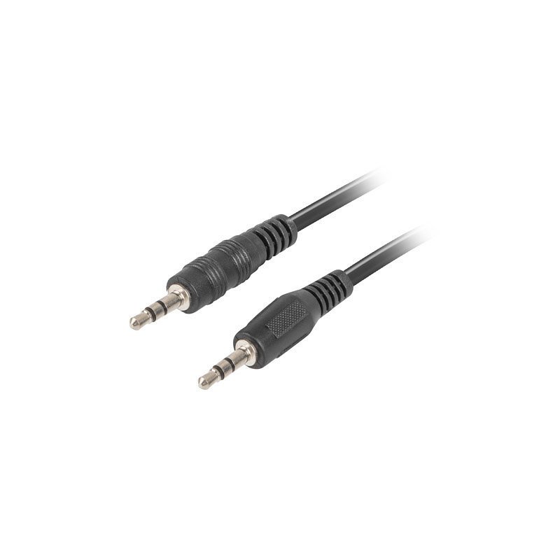 Cable estereo lanberg jack 3.5mm macho - jack 3.5mm macho 2m negro