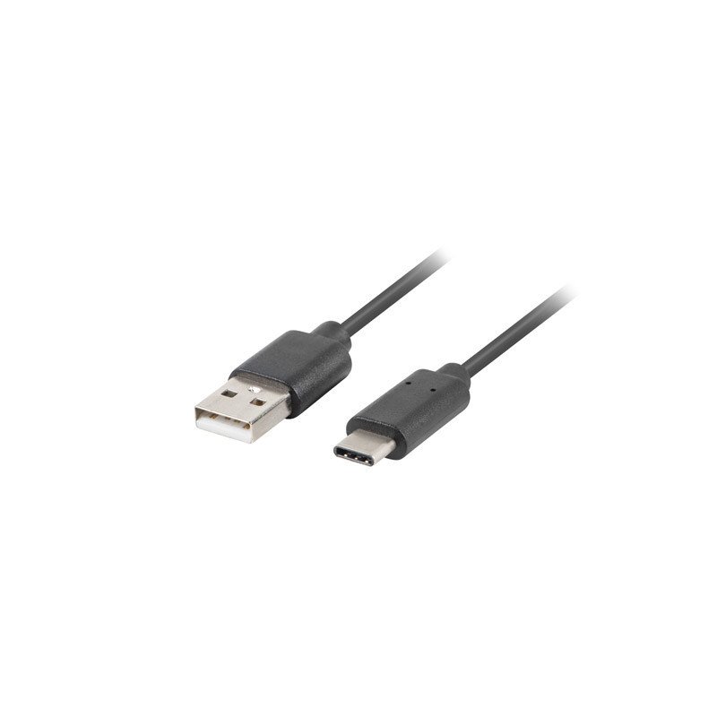Cable usb lanberg 2.0 macho - usb tipo c macho quick charge 3.0 1.8m negro