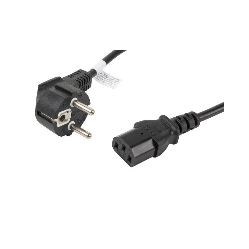Cable de alimentacion lanberg schuko cee 7 - 7 a iec320 c13 1.8m