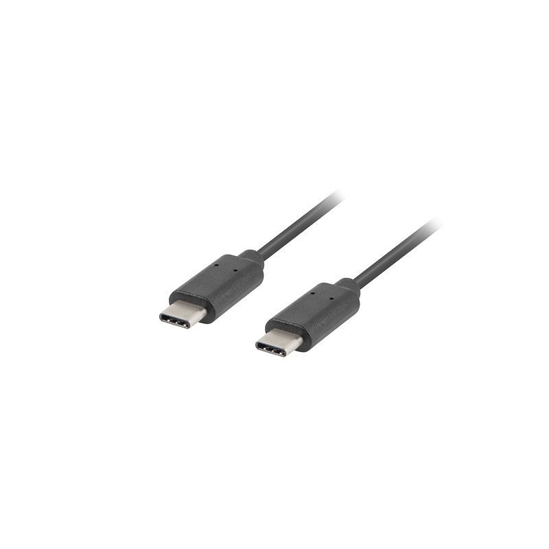 Cable 2.0 lanberg usb tipo c macho - usb tipo c macho 1m negro